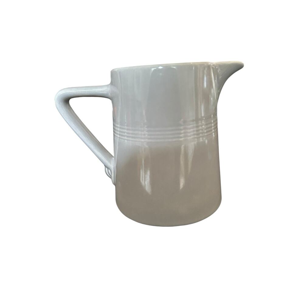 Homer Laughlin Harlequin 22 Ounce Jug HTF Grey Vintage Excellent Condition